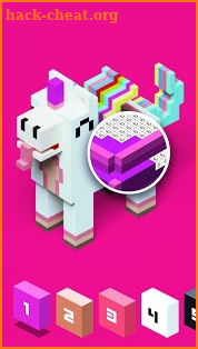 Color by Number 3D, Voxly - Unicorn Pixel Art screenshot