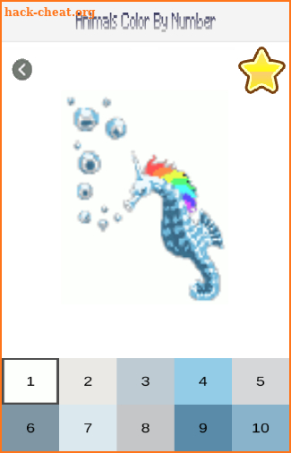 Color By Number Animals Pixel Art Coloring Book screenshot