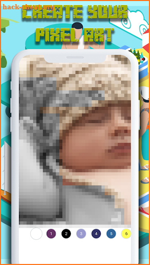Color By Number DBZ Pixel Art images screenshot