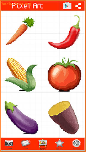 Color By Number: Fruit Pixel Art screenshot