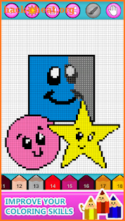 Color by Number Learn For Kids: Pixel Art Coloring screenshot