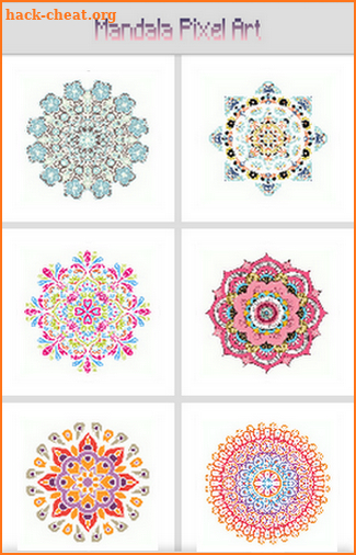 Color By Number Mandala Pixel Art screenshot