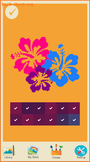 Color by Number – New Flowers Pixel Art screenshot