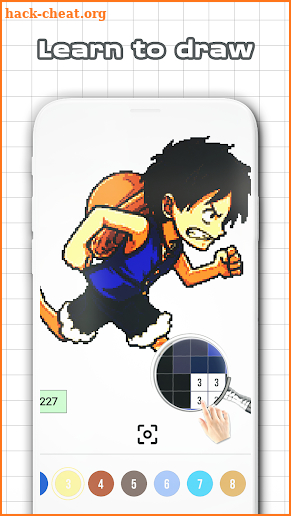Color by number - One Piece Sandbox Pixel screenshot