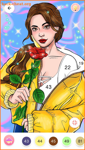 Color By Number, Paint coloring book - Girly Color screenshot