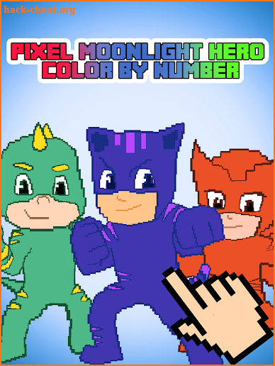 Color By Number Pixel Moonlight Hero Masks screenshot