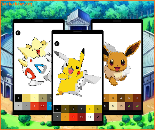 Color by Number: Poke Pixel Art Draw Game screenshot