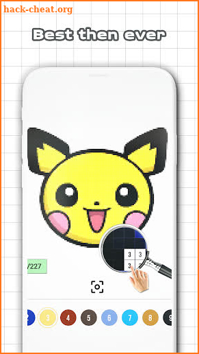 Color by Number - Pokees 2 screenshot