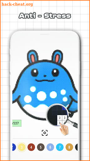 Color by Number - Pokees 2 screenshot