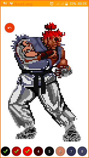 Color by Number Street Fighter : Pixel Art screenshot