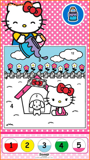Color by Number with Hello Kitty screenshot