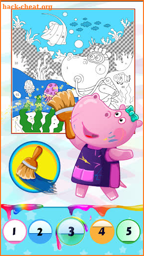 Color by Number with Hippo screenshot