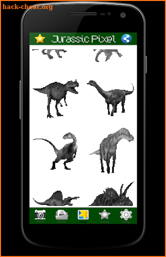 Color by Numbers: Jurassic Dinosaur Pixel Art screenshot