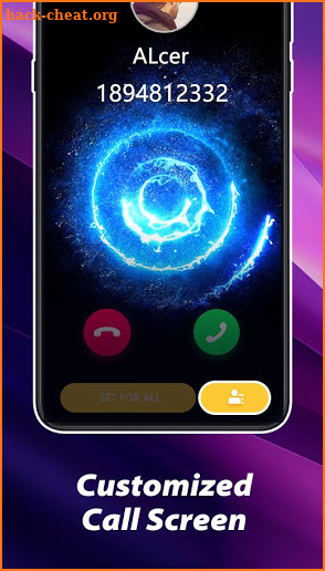 Color Call - Color Phone Call screen, LED Flash screenshot
