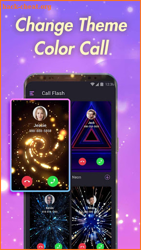 Color Call Flash Screen - Phone HD Gallery Theme screenshot