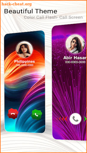 Color Call Screen, Call Themes, Photo Phone Dialer screenshot