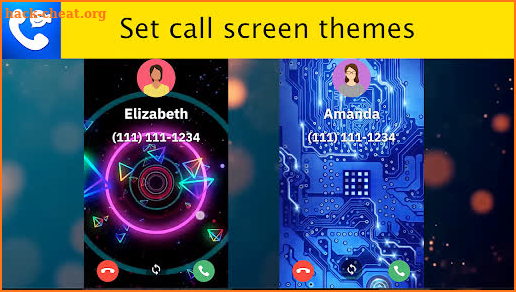 Color Call Screen Theme, Phone screenshot