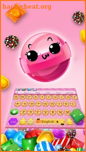 Color Candy Crush Saga Keyboard Theme screenshot