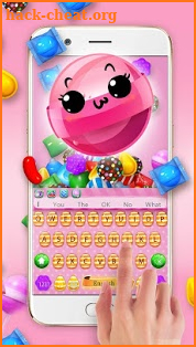 Color Candy Crush Saga Keyboard Theme screenshot