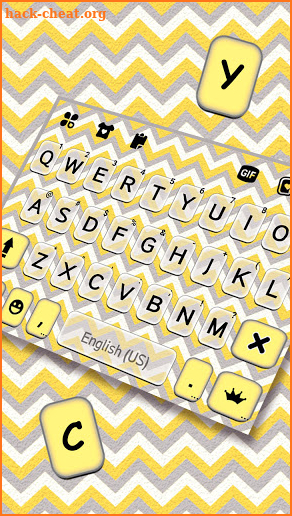 Color Chevron Keyboard Background screenshot