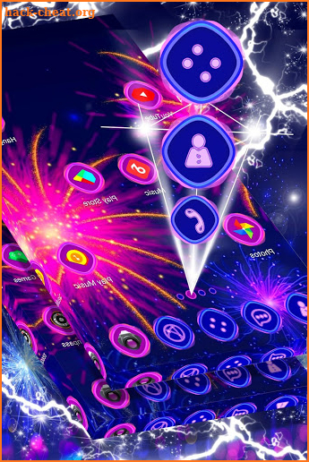 Color Fireworks Launcher Theme screenshot