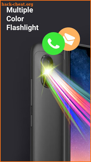 Color Flash alert Flash on Call and SMS Flashlight screenshot