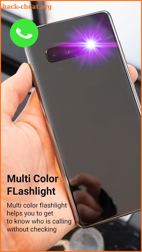 Color Flash alert Flash on Call and SMS Flashlight screenshot