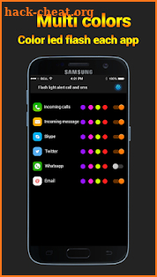 Color Flash Light alert Call screenshot