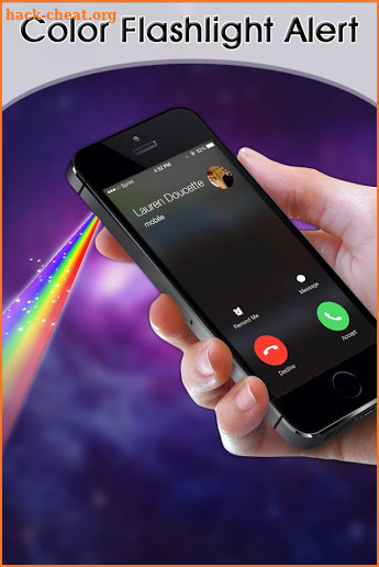 Color Flash Light on Call & SMS screenshot
