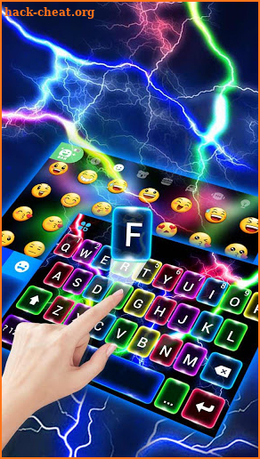 Color Flash Lightning Keyboard Theme screenshot