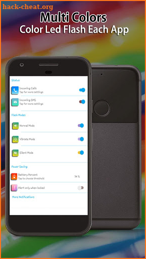 Color Flashlight alerts on Call SMS, Color Screen screenshot