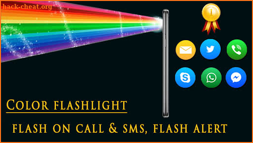 Color flashlight: flash on call & sms alerts screenshot