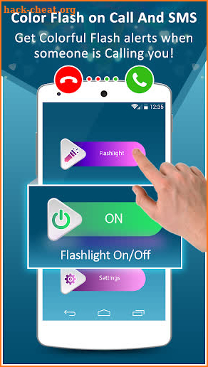 Color flashlight: Led, flash alerts on call & SMS screenshot