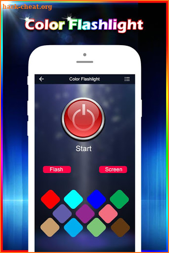 Color Flashlight on Call & SMS : Torch LED Flash screenshot