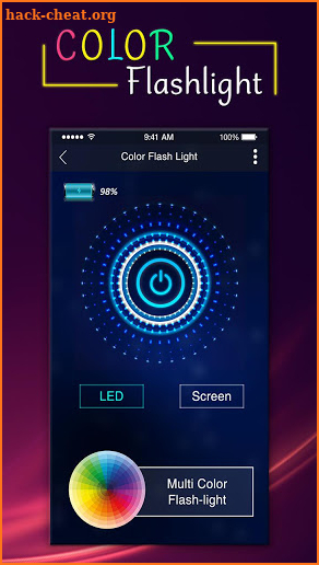 Color Flashlight : Torch LED Flash On Call & SMS screenshot