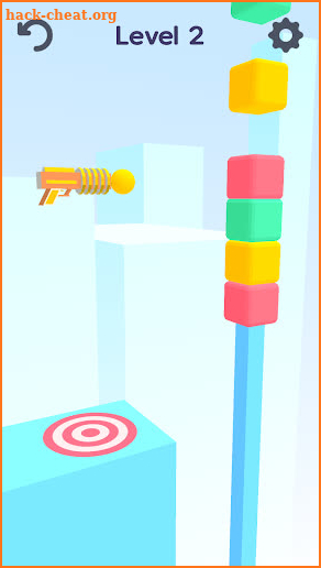 Color Gun 3D - ASMR cube paint stack ball shoot screenshot