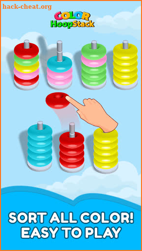 Color Hoop Sort Puzzle: Sorting 3D Game screenshot