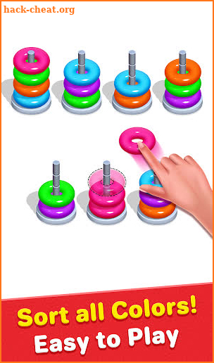 Color Hoop Stack - Sort it Puzzle - Sorting Color screenshot