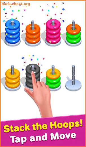 Color Hoop Stack - Sort it Puzzle - Sorting Color screenshot