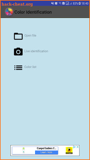 Color Identification screenshot