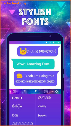 Color Keyboard Galaxy Theme screenshot