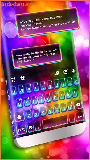 Color Light Flash Keyboard Theme screenshot