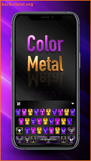 Color Metal Black Keyboard Background screenshot