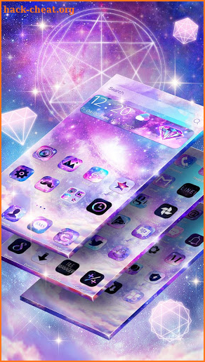 Color Nebula Galaxy Theme screenshot