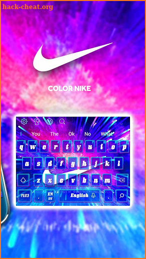 Color Nike Keyboard screenshot