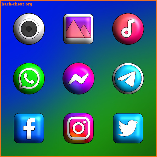 Color OS 3D - Icon Pack screenshot