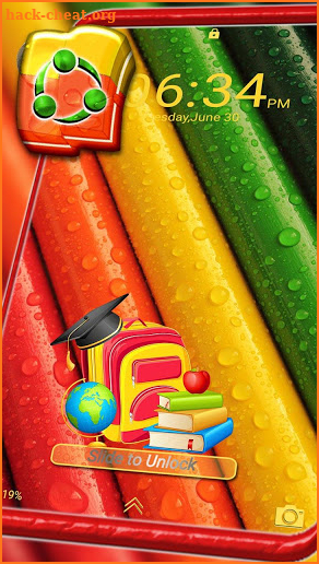 Color Pencil Water Drop Launcher Theme screenshot