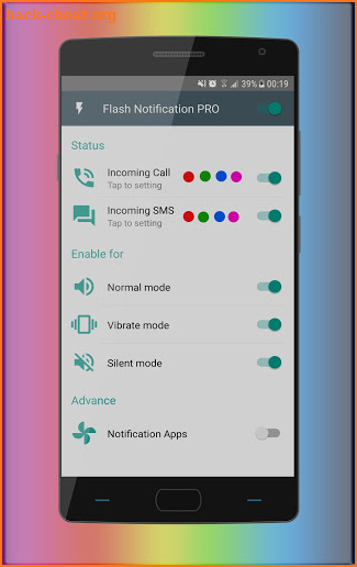 Color Phone Flash , Color Call Flash- Torch LED screenshot