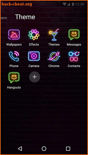 Color Phone Theme - Neon Night screenshot