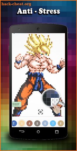 Color Pixel by Number - ► Super Saiyan ◄ screenshot